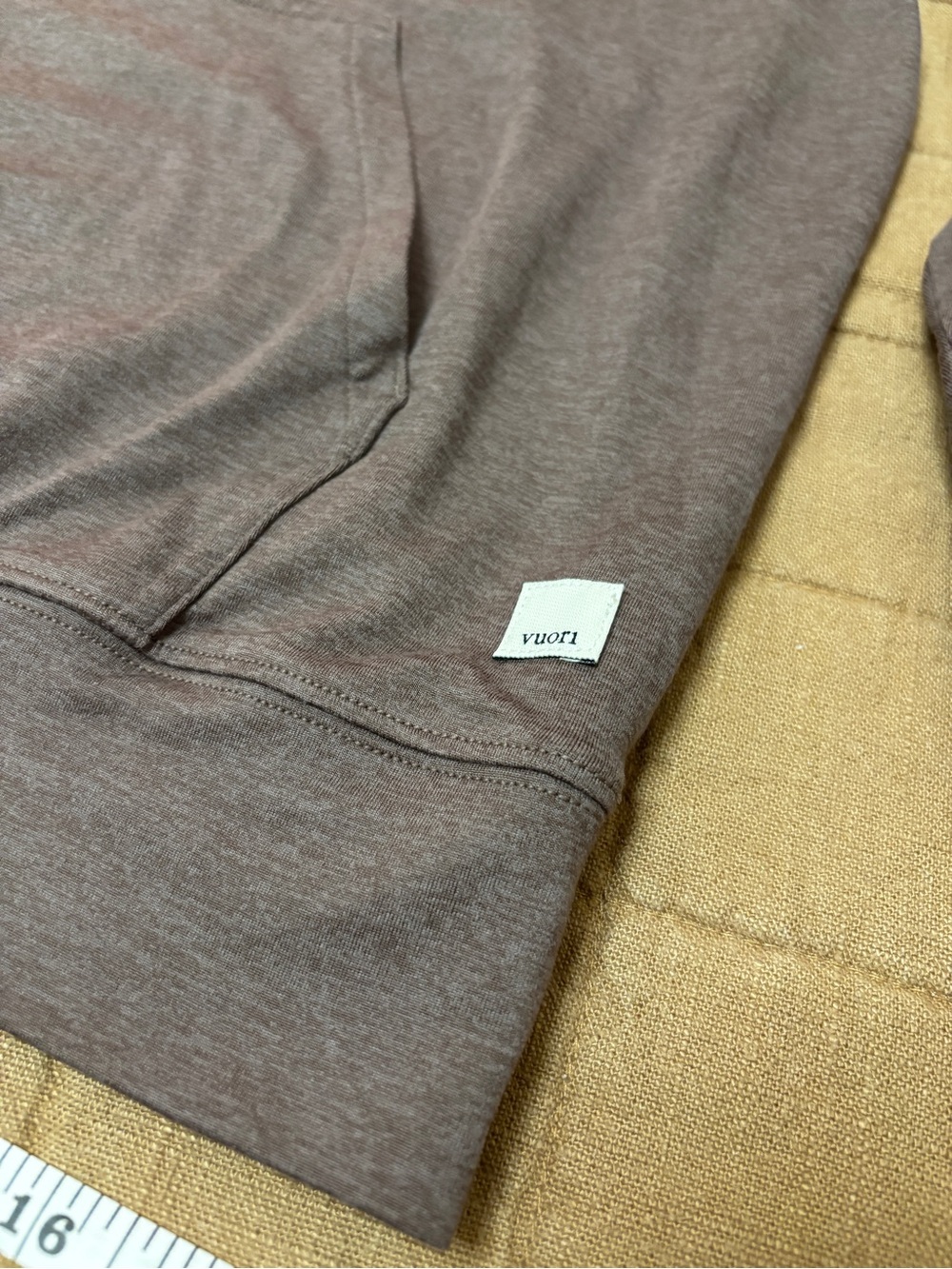 Vuori Women’s Brown Hooded Pullover Sweatshirt - Picture 2 of 6